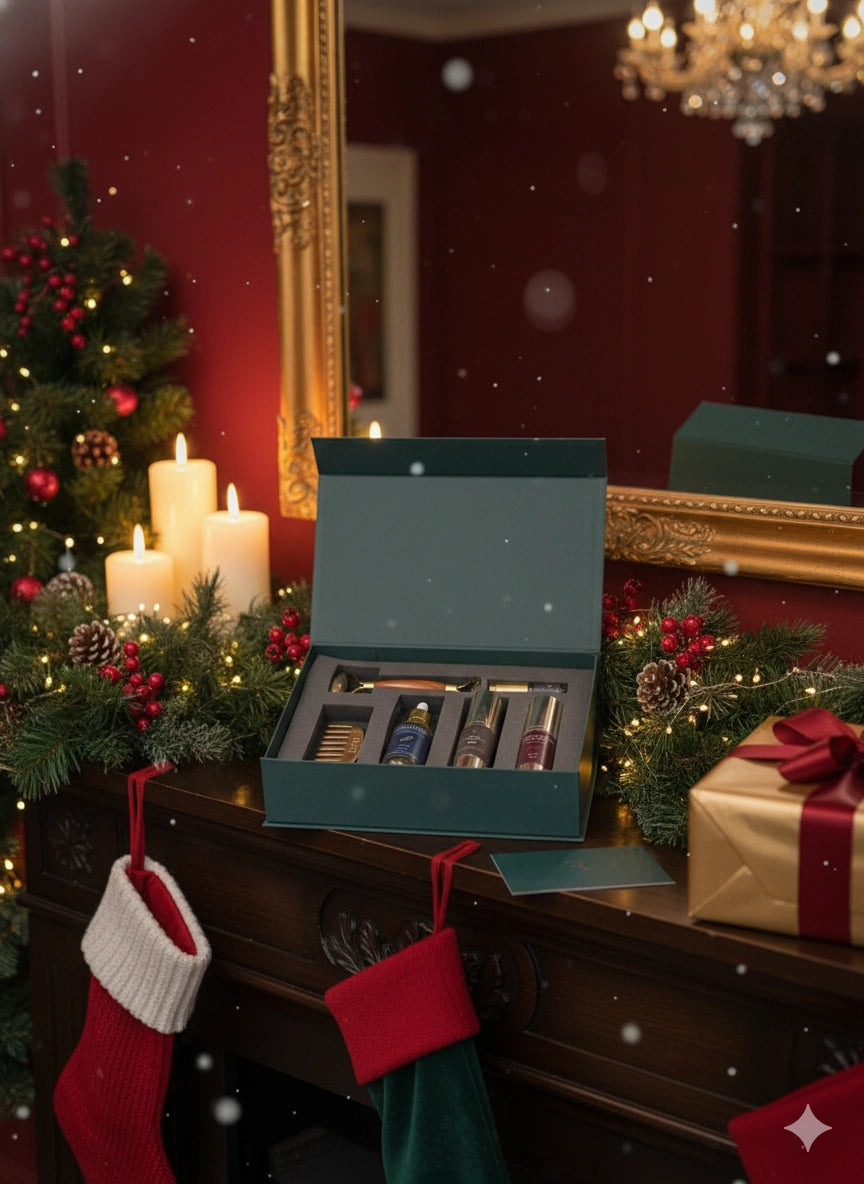 Serenity Six Gift Box - Hair Spray, Face Oil, Hair Oil, Aloe Gel and Kansa Accessories