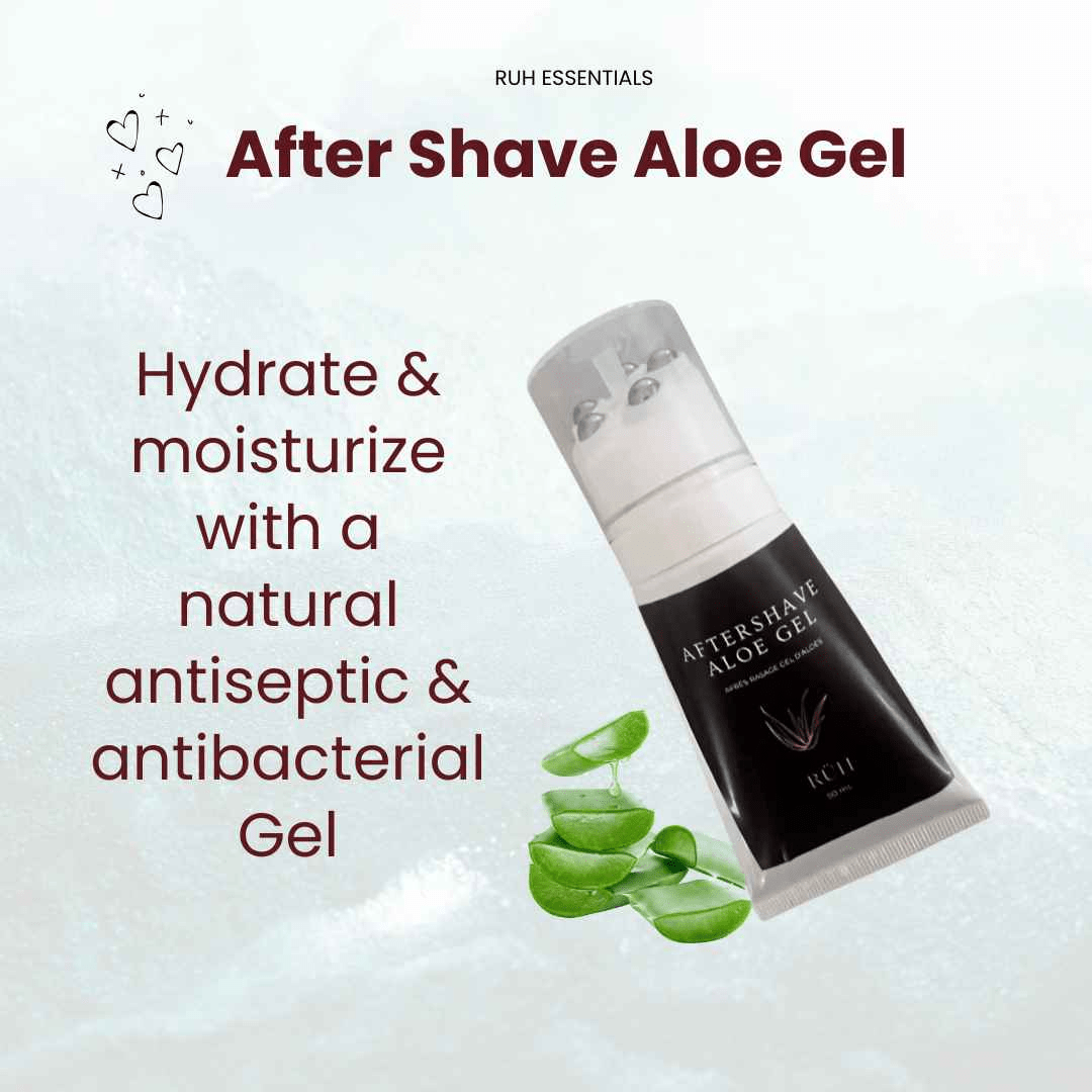 Aloe Vera After Shave Gel with Soothing Benefits - Rüh Essentials