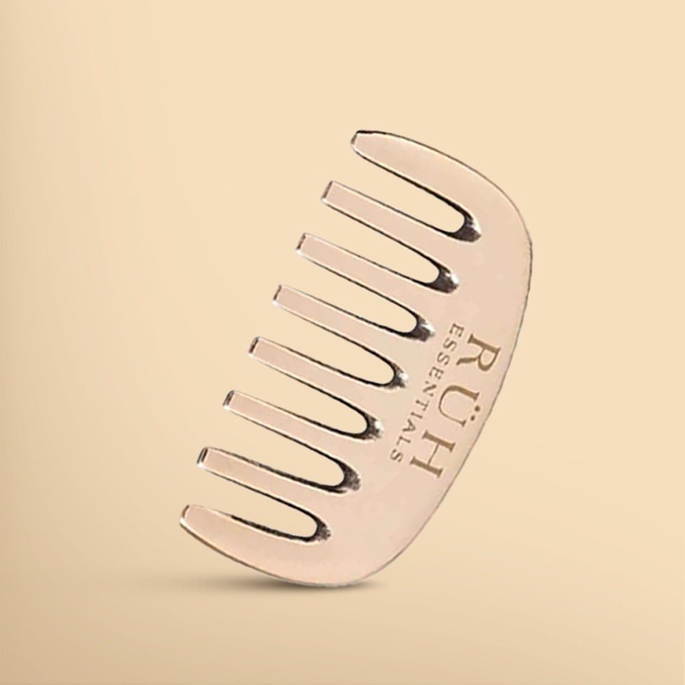 Kansa Comb Massage Tool for Hair Fall Reduction, Growth Enhancement, Circulation Boost, and Stress Relief - Rüh Essentials