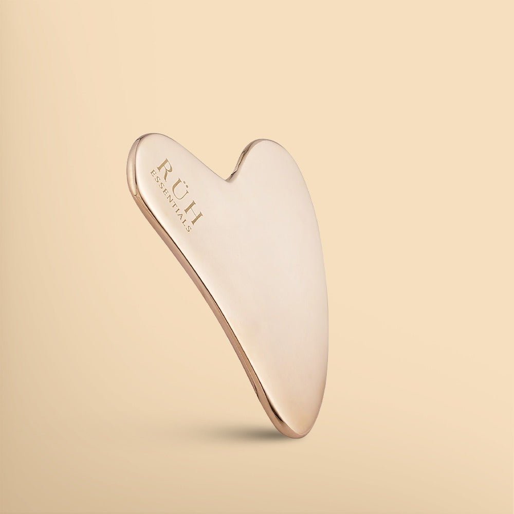 Kansa Gua Sha Face Massager for Glowing Skin - Ruh Essentials - Rüh Essentials