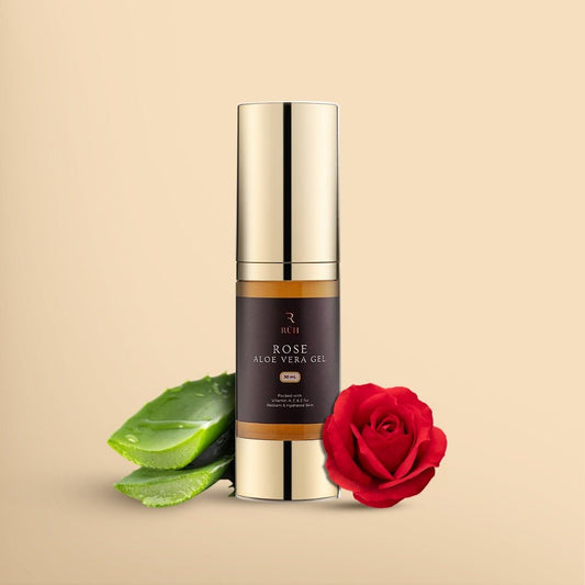 Rose Aloe Vera Gel to Hydrate, Soothe and Rejuvenate your Skin - Ruh Essentials