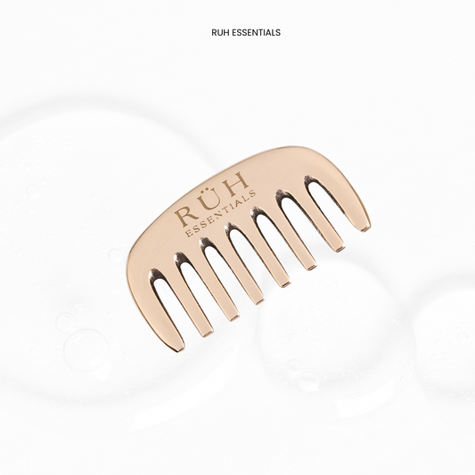 Kansa Comb Massage Tool for Hair Fall Reduction, Growth Enhancement, Circulation Boost, and Stress Relief