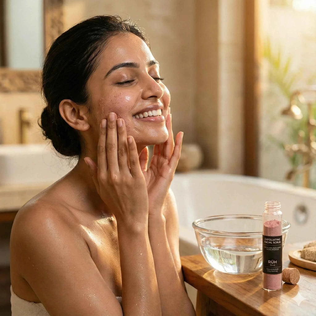 Exfoliating Herbal Face Scrub for Glowing Skin