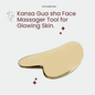 Kansa Gua Sha Face Massager for Glowing Skin | Reduces Stress, Wrinkles & Undereye Puffiness | Natural Face Massager for Men & Women (Bronze)