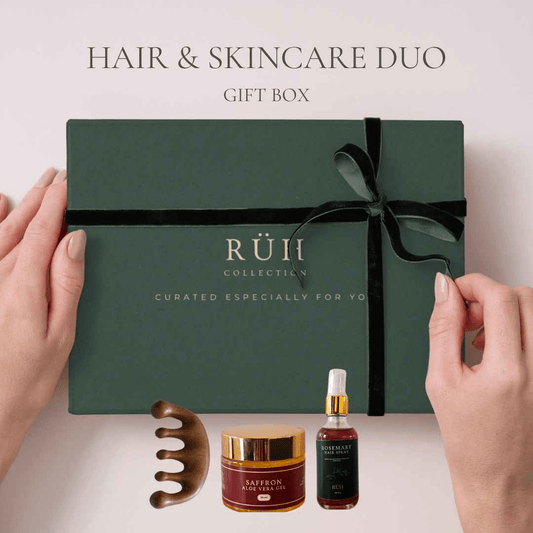 Hair & Skincare Duo Gift Box: Aloe Gel and Hair Spray Combo - Rüh Essentials