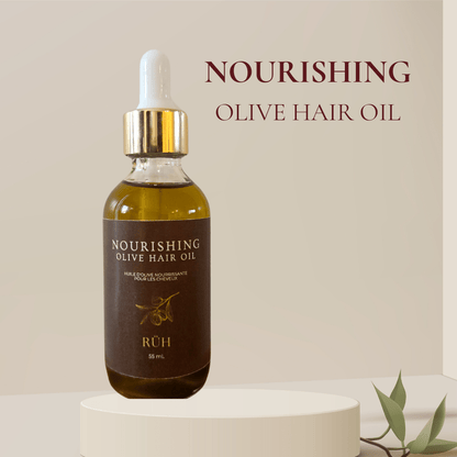 Herb Infused Olive Hair Oil - Rüh Essentials