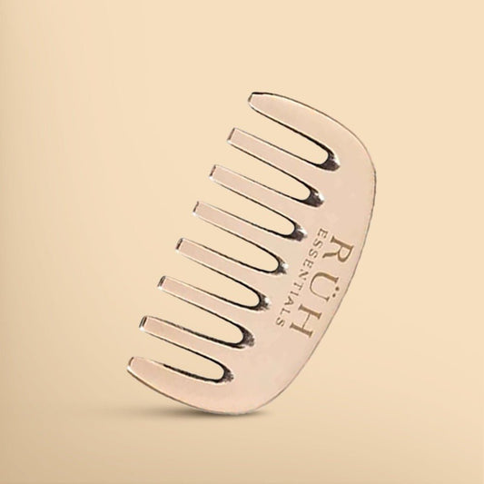 Kansa Comb Massage Tool for Hair Fall Reduction, Growth Enhancement, Circulation Boost, and Stress Relief - Rüh Essentials