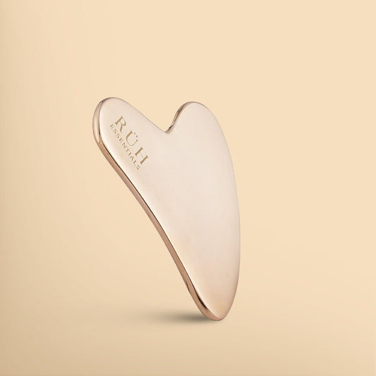 Kansa Gua Sha Face Massager for Glowing Skin - Ruh Essentials - Rüh Essentials
