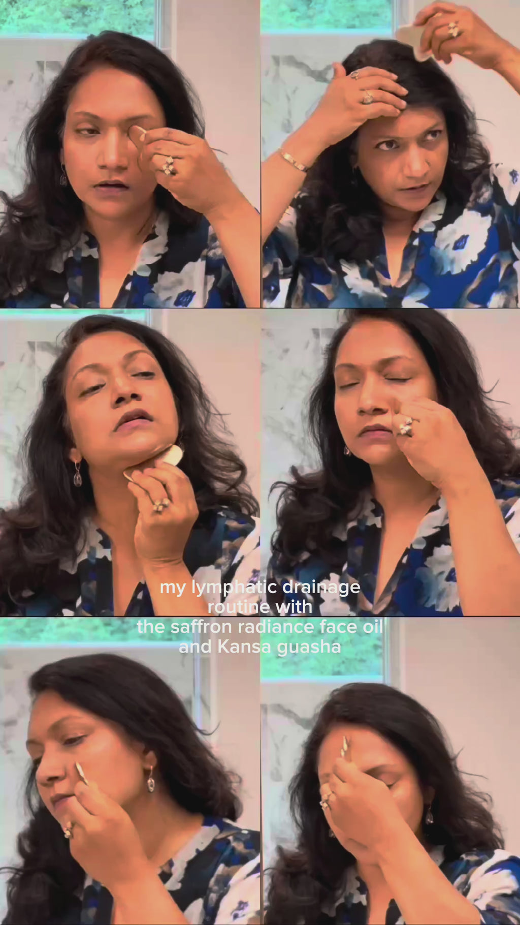 Video showing how to use the Gua Sha on the face