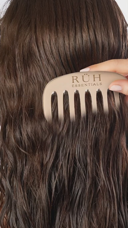 Kansa Comb Massage Tool for Hair Fall Reduction, Growth Enhancement, Circulation Boost, and Stress Relief