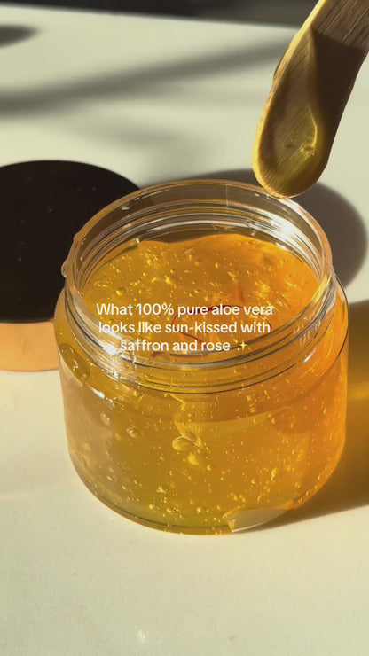 Saffron Aloe Vera Gel for Skin Hydration and Radiance