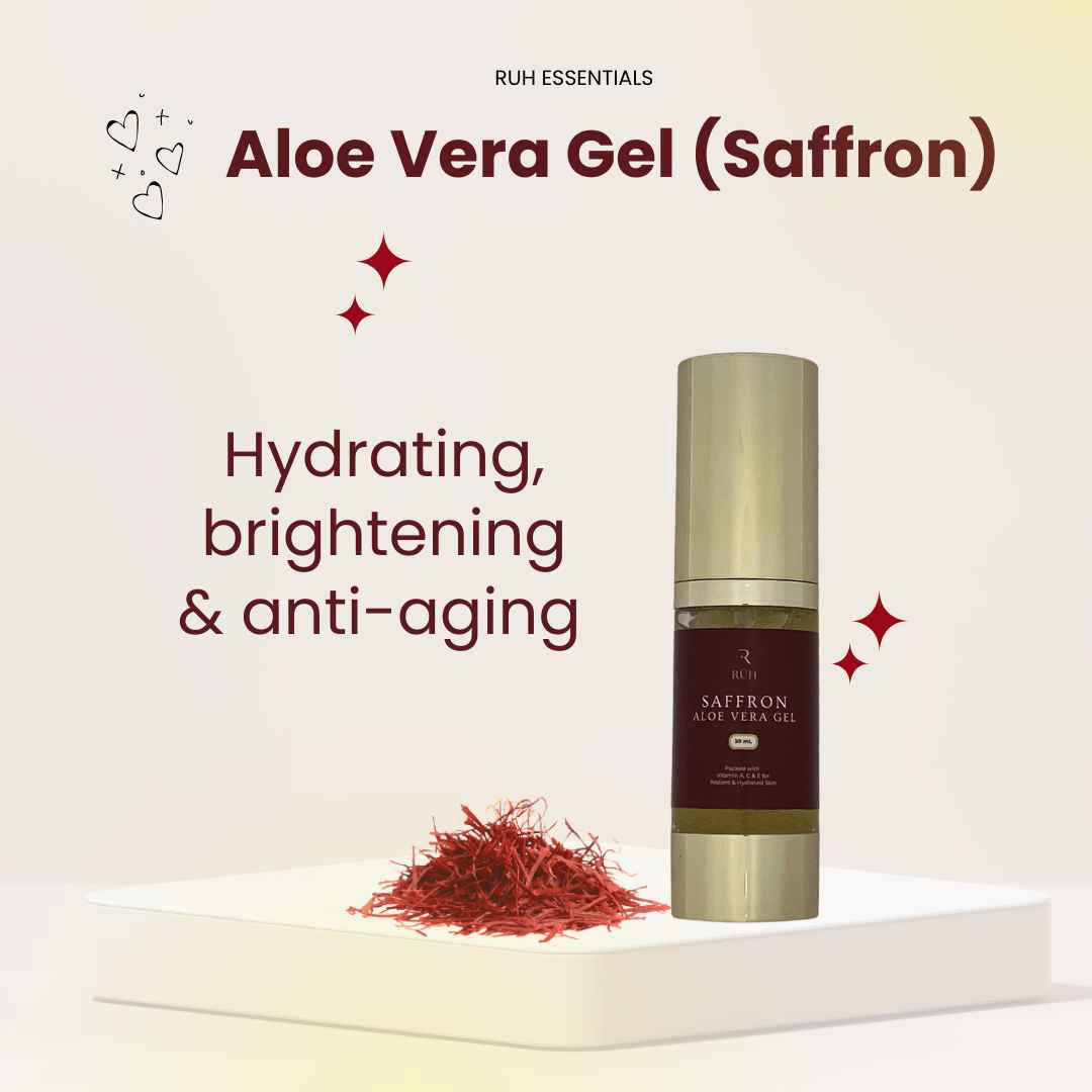 Saffron Aloe Vera Gel for Skin Hydration and Radiance - Rüh Essentials