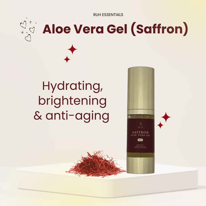 Saffron Aloe Vera Gel for Skin Hydration and Radiance - Rüh Essentials