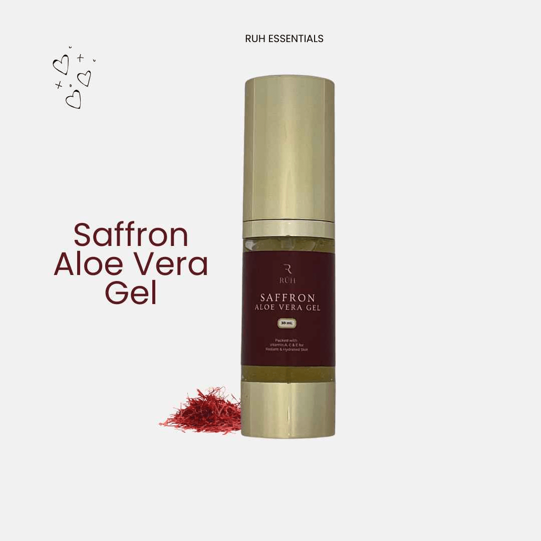 Saffron Aloe Vera Gel for Skin Hydration and Radiance - Rüh Essentials