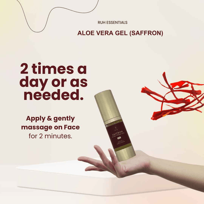 Saffron Aloe Vera Gel for Skin Hydration and Radiance - Rüh Essentials