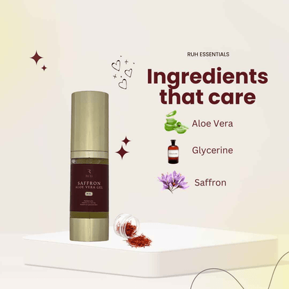 Saffron Aloe Vera Gel for Skin Hydration and Radiance - Rüh Essentials